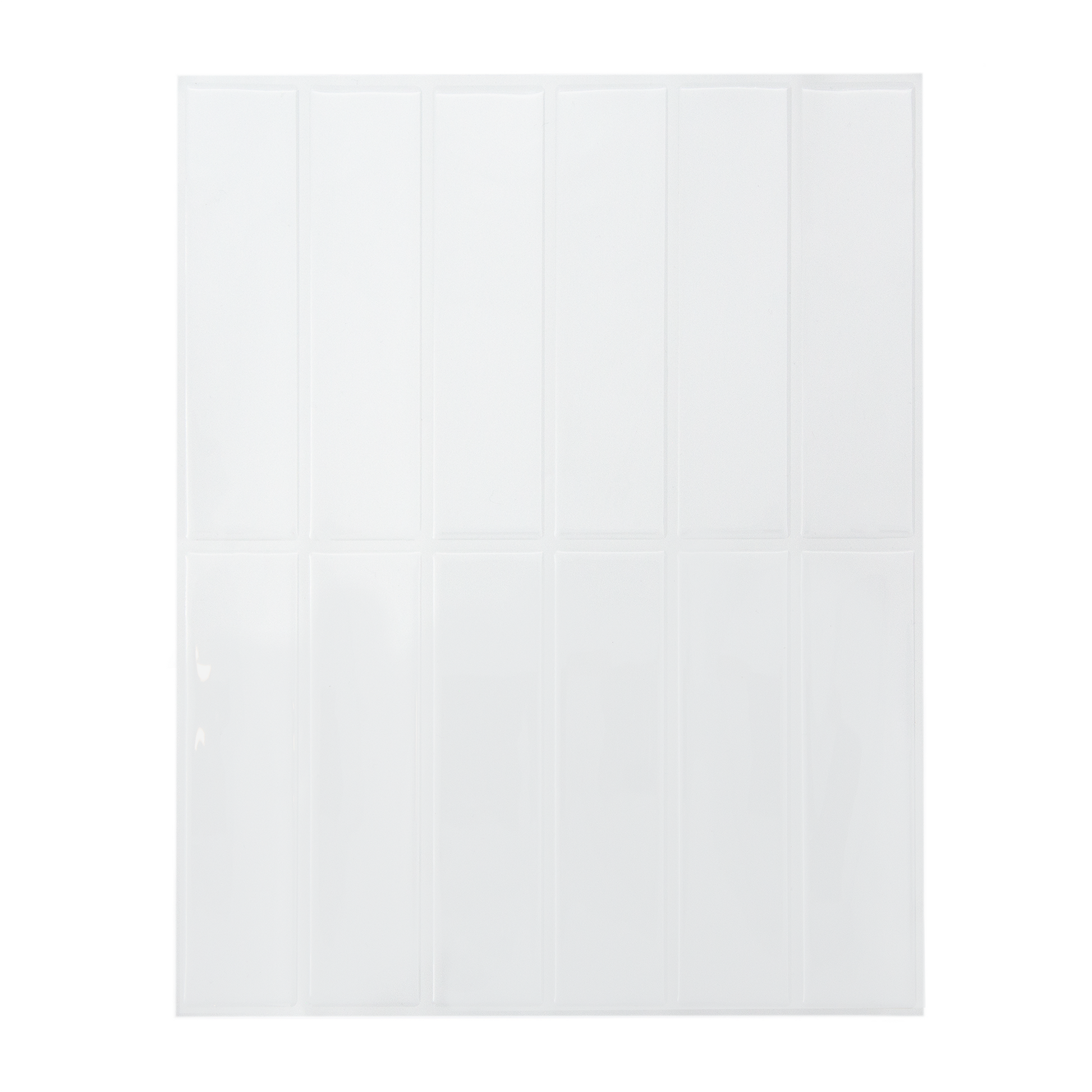 Hvid fliseklistermærke (Serenity) fra Stickoramic.