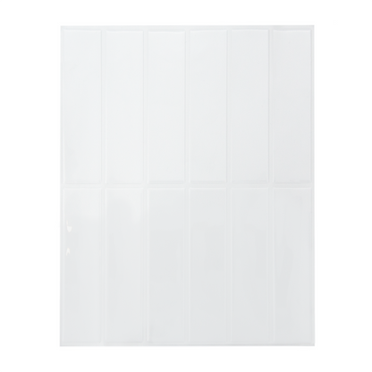 Hvid fliseklistermærke (Serenity) fra Stickoramic.