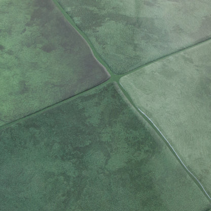 Grønt fliseklistermærke (mystic moss) set fra skrå vinkel - stickoramic