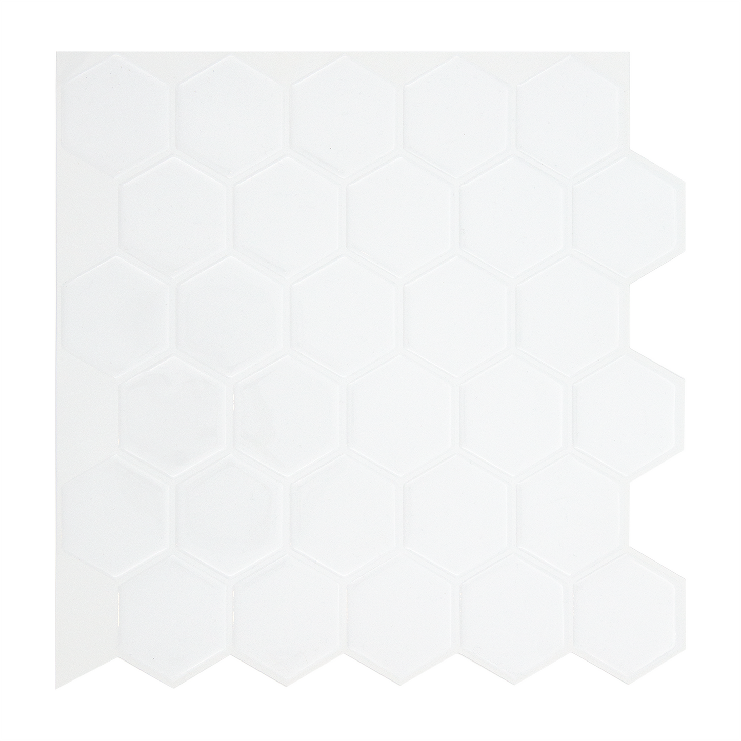 Hvidt fliseklistermærke (arctic hive) fra Stickoramic