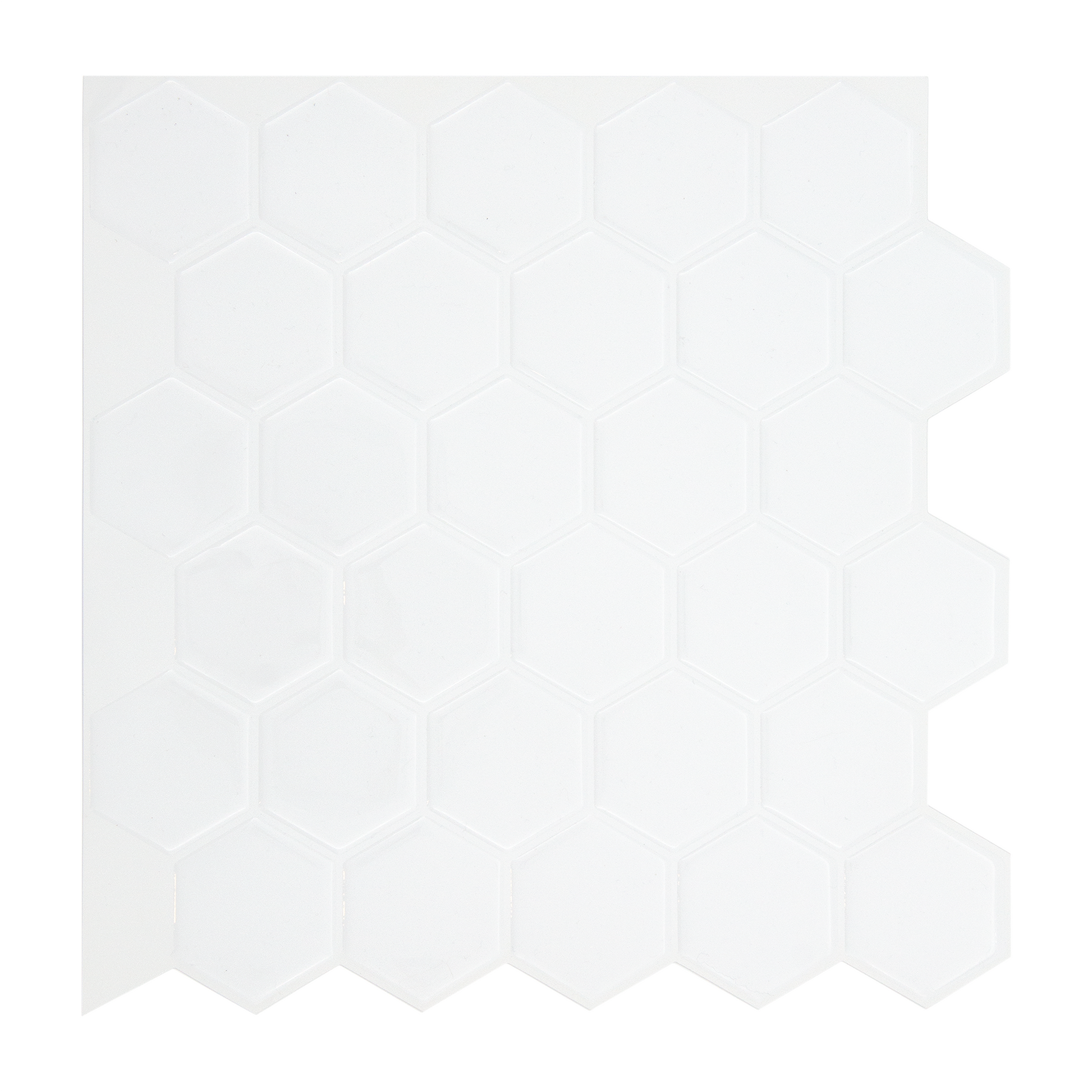 Hvidt fliseklistermærke (arctic hive) fra Stickoramic