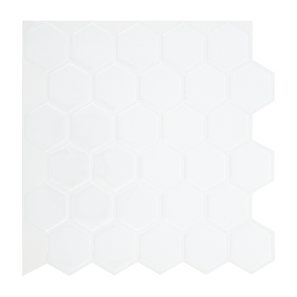 Hvidt fliseklistermærke (arctic hive) fra Stickoramic